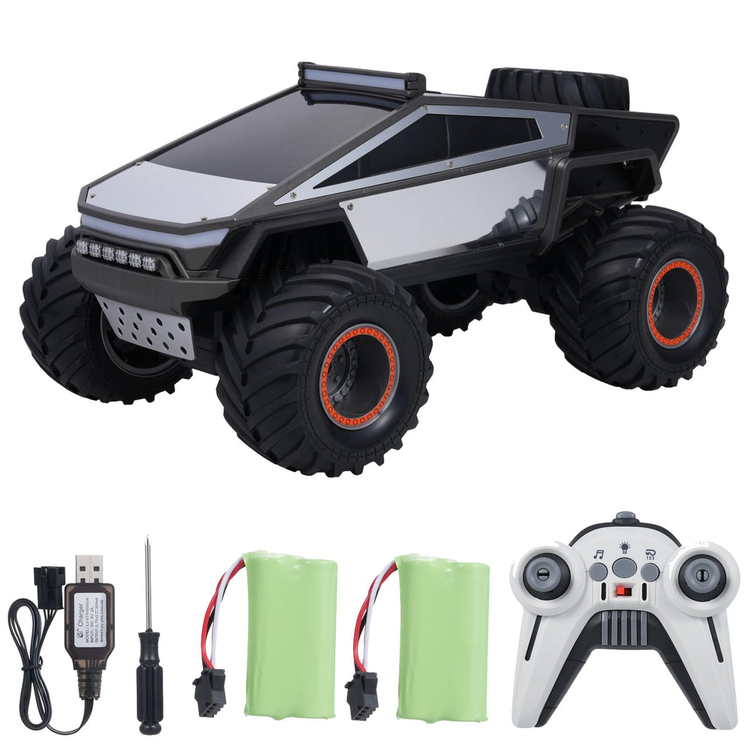Remote Control Pickup Truck Style Toy car,1:12 Scale with Alloy Shell Lights and Sounds, 2.4GHz All Terrain Toy Car
