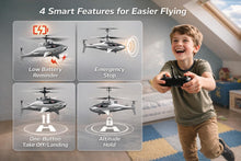 Load image into Gallery viewer, RC Shark Helicopter with Altitude Hold, One Key Takeoff/Landing, LED Lights, 2 Batteries
