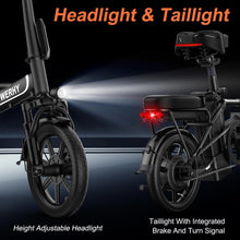 Load image into Gallery viewer, Electric Bike Adults, 500W Motor, 22 MPH Max Speed Folding Ebike, 499.2Wh Battery, 14&quot; Electric Bicycles, Max 35Miles Range
