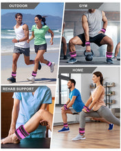 Load image into Gallery viewer, Adjustable Ankle Weights 1-5 LBS Pair with Removable Weight for Jogging, Gymnastics -Purple
