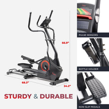 Load image into Gallery viewer, Sunny Health &amp; Fitness Smart Elliptical Machine - Black
