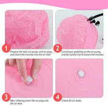 Load image into Gallery viewer, Hungdao 6 Pack 22 Inch Heavy Duty Exercise Balls Inflatable Pregnancy Yoga Pilates -(Pink)
