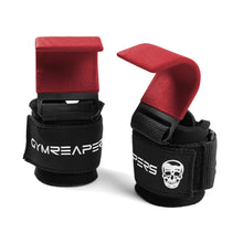 Load image into Gallery viewer, Gymreapers Weight Lifting Hooks (Pair) (Red)
