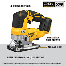 Load image into Gallery viewer, DEWALT 20V MAX 7-Tool Combo Kit, Includes Cordless Drill, Impact Driver, Reciprocating Saw, Circular Saw, Oscillating Tool, Random Orbital Sander, Jigsaw, 5Ah Battery and Charger (DCK751P1)
