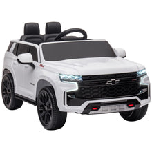 Load image into Gallery viewer, Chevrolet Tahoe Licensed Kids Ride on Car, 12V Battery Powered Kids Electric Car with Remote Control, White
