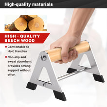 Load image into Gallery viewer, Mochantum Parallettes Bars - Wooden Push Up Bars with Non-Slip Aluminum Base, 660LB Capacity, Portable Calisthenics Equipment for Calisthenics, Handstand ,Strength Training &amp; Home Gym Workouts, White, 6.5inch
