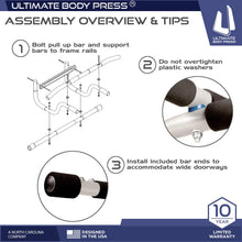 Load image into Gallery viewer, Ultimate Body Press XL Doorway Pull Up Bar
