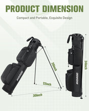 Load image into Gallery viewer, RIOROO Golf Stand Bag, 3 Way Lightweight Par 3 Golf Bag Dividers Fits Up to 9 Clubs, Easy to Carry Pitch n Putt Golf Bag for Driving Range and Executive Courses
