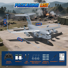 Load image into Gallery viewer, RC Plane Ready to Fly, 2CH C-17 Remote Control Airplane with 6-axis Gyro Stabilizer
