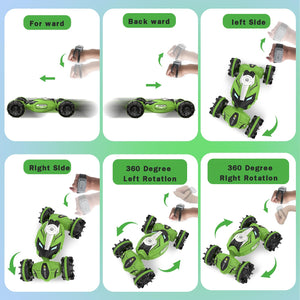 Amphibious Remote Control Car Boat - 4WD Gesture RC Stunt Car 2.4 GHz Transforms Waterproof Vehicle Toys
