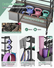Load image into Gallery viewer, FavourLife Dumbbell Rack, Adjustable 4-Tier Weight Rack Movable for Dumbbells
