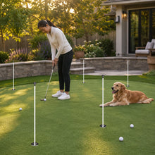 Load image into Gallery viewer, Purchase Green 30 in Golf Flag Pole, Metal Ball Retriever Base, 3-Pack
