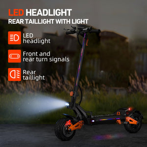 Electric Scooter for Adults, 55 Mph, 14" Tires, 75 Miles Range, 8000W Motor, 60V 38Ah Battery, Folding E-Scooter with Dual Motor/Suspension/Chargers