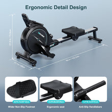 Load image into Gallery viewer, Rowing Machine,Wenoker Magnetic Rower Machine for Home - Blue App
