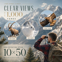 Load image into Gallery viewer, Sogries 10x50 Binoculars for Adults High Powered Waterproof Fogproof IPX7
