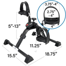Load image into Gallery viewer, Vaunn Under Desk Bike Pedal Exerciser Ergometer with LCD Display
