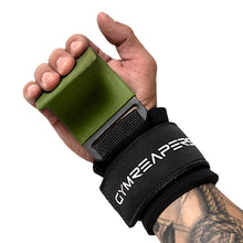 Load image into Gallery viewer, Gymreapers Weight Lifting Hooks (Pair) (OD Green)
