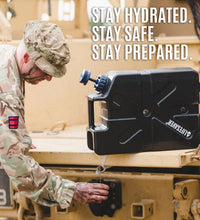 Load image into Gallery viewer, Lifesaver Jerrycan Water Purifier - Military Spec, Heavy Duty Water Purifier for Overlanding, Camping, Hiking, Emergency Preparedness and Survival Kit (Army Green) (Black)
