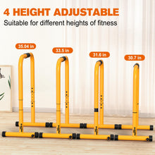 Load image into Gallery viewer, RELIFE REBUILD YOUR LIFE Dip Bars &amp; Dip Station  (Yellow)
