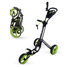 Load image into Gallery viewer, Qwik Fold 3 Wheel Push Pull Golf Cart - Lime
