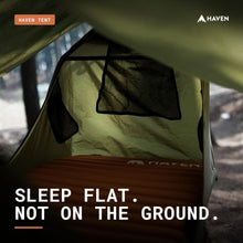 Load image into Gallery viewer, Haven Tent Original Lay-Flat Hammock Tent (Forest Green) – Comfortable Waterproof Camping Hammock with Mosquito Net – Includes Insulated Sleeping Pad &amp; Rainfly
