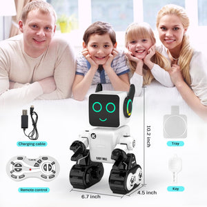 Robot Toys for Kids, Programmable Remote Control Robot, Interactive Toys with Coin Piggy Bank, Smart Robot