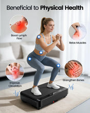 Load image into Gallery viewer, Viamotion Vibration Plate Exercise Machine, Full Body Vibrating Platform for Lymphatic Drainage Weight Loss, 99 Levels Shake Plate with LED Display for Women
