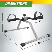 Load image into Gallery viewer, Under-Desk Stationary Bike  (Black and Gray)
