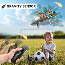 Load image into Gallery viewer, Remote Control Airplanes RC Planes for Kids Adults 4-7 8-16, RC Airplane Fighter Jet with Light, 360° Flip Fighter Jet Toy
