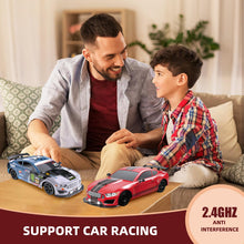 Load image into Gallery viewer, RC Drift Car 2.4GHz 1:16 Scale 4WD High Speed Remote Control Cars Vehicle with LED Lights Two Batteries and Drifting Tires
