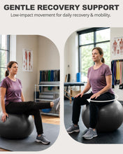 Load image into Gallery viewer, Trideer Extra Thick Yoga Ball Exercise Ball, 5 Sizes Ball Chair, Heavy Duty Swiss Ball  (Black, M(19-22ines/48-55cm))
