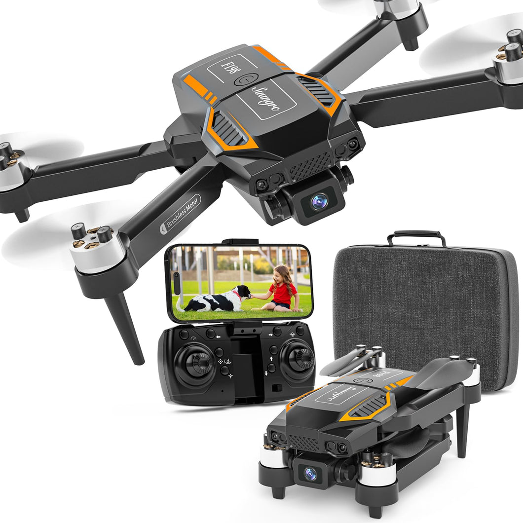 Drone with Dual Camera, 720P HD 90° Adjustable Lens, Quadcopter Dual Camera, WiFi APP, 3D Flip, Auto Hold, Optical Flow Positioning