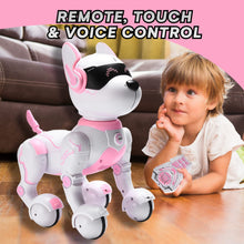 Load image into Gallery viewer, Top Race Pink Robot Dog - Remote Control Toy with Touch Function - Interactive Smart Pet with Voice Commands, Dancing
