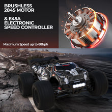 Load image into Gallery viewer, Fast RC Cars for Adults MAX 68KPH | 1/16 Scale Brushless RC Trucks 4x4 Offroad Waterproof | Hobby Grade High Speed Monster Truck
