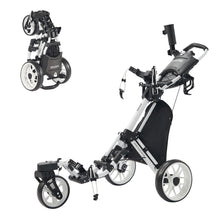 Load image into Gallery viewer, FLAGTAG Golf Push Cart 3 Wheel with 360 Swivel Front Wheel,Lightweight and Foldable Walking Golf Cart，One-Click Foldable,with Foot Brake
