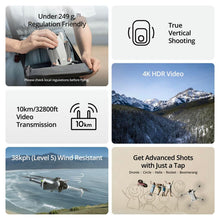 Load image into Gallery viewer, DJI Mini 3 Fly More Combo (DJI RC), Drones with Camera for Adults 4K, 3 Batteries
