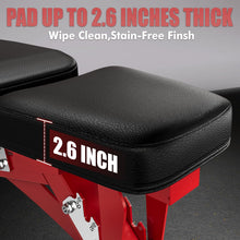Load image into Gallery viewer, RitFit Adjustable/Foldable Utility Weight Bench for Home Gym, Weightlifting and Strength Training - Bonus Workout Poster with 35 Total Body Exercises
