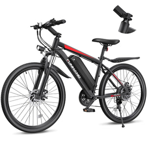 Electric Bike for Adults, 26'' 1000W Peak Ebike, Up to 50 Miles 21.7MPH Electric Mountain Bike with 48V 374.4WH Removable Battery