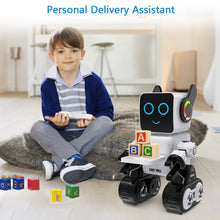 Load image into Gallery viewer, Robot Toy for Kids, Remote Control and Intelligent Programming RC Robot, Music, Dancing, Talk, Play with Kids (White)

