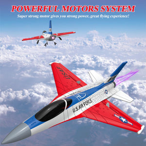 RC Airplane Toys F-16 Fighting Falcon 2.4Ghz 2CH Remote Control Plane Jet RC Fighter Airplanes Ready to Fly Beginner RC Plane