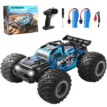 Load image into Gallery viewer, Remote Control Car, All Terrain 1:18 Remote Control Truck for Boys, 2.4GHz RC Car with Cool Led Light
