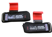 Load image into Gallery viewer, Weight Lifting Metal Hooks Heavy Duty  (RED, Women-Wrist Size Small/Medium)
