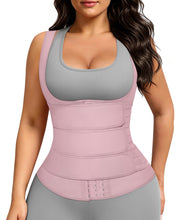 Load image into Gallery viewer, FeelinGirl Waist Trainer Vest for Women Lower Belly Fat Waist Trainer Corset Vest L Light Pink
