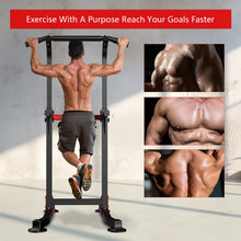 Load image into Gallery viewer, ZENOVA Pull Up Bar Dip Bar Power Tower
