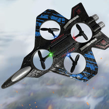 Load image into Gallery viewer, RC Airplane for Kids and Beginners, 2.4GHz Form Drone Remote Control Airplane with 2 Batteries, 360° Drop-Resistant (Blue)
