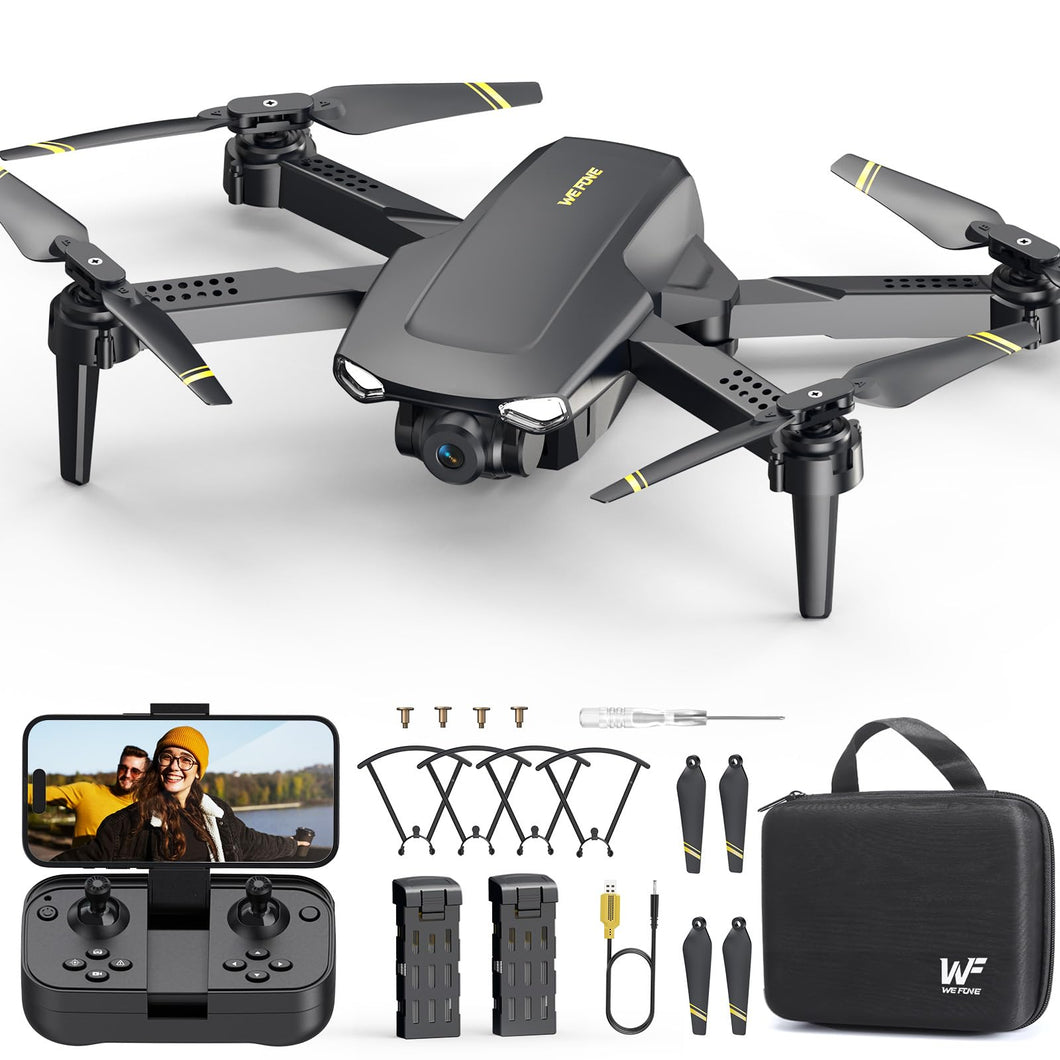 Drone with Camera for Kids Adults, WF11 1080P HD Mini Drones with FPV Transmission Foldable RC Quadcopters for Beginners, One-Key Start