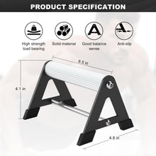 Load image into Gallery viewer, Mochantum Push Up Bar - All-aluminum Lightweight Pushup Stands with Non-Slip Base, 660LB Capacity, Portable Home Gym Equipment for Strength Training &amp; Floor Workouts、Black、6.5inch
