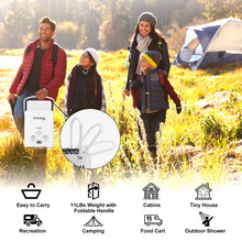 Load image into Gallery viewer, Portable Water Heater Propane Tankless - 6L 1.58GPM RV on demand Hot Gas Outdoor Digital Display Water Heater for Camping,Boat,Cabins
