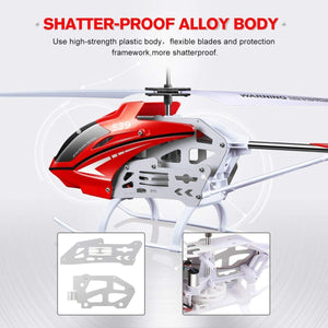 RC Helicopter, S39 Aircraft with 3.5 Channel, Bigger Size, Sturdy Alloy Material, Gyro Stabilizer and High & Low Speed -Red