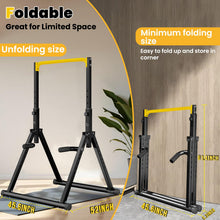 Load image into Gallery viewer, DOBESTS Power Tower Pull Up Bar - Black Style 4 - Yellow Bar
